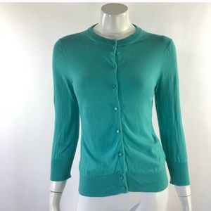 J Crew Clare Cardigan XS. Teal